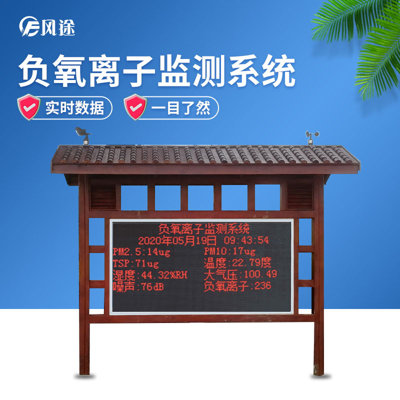 負氧離子監測系統，讓空氣清新指數看得見